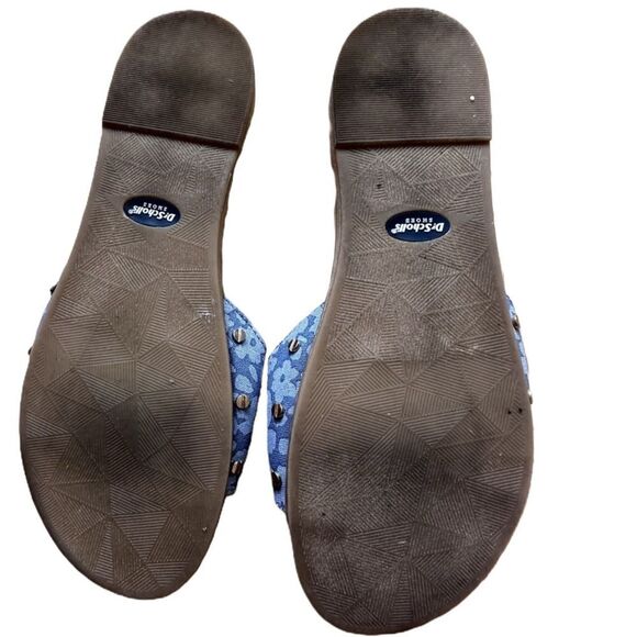 Dr Scholl's Women's Originalist Slide Flat Sandal Chambray Garden Floral Sz 6.5 - Picture 6 of 6